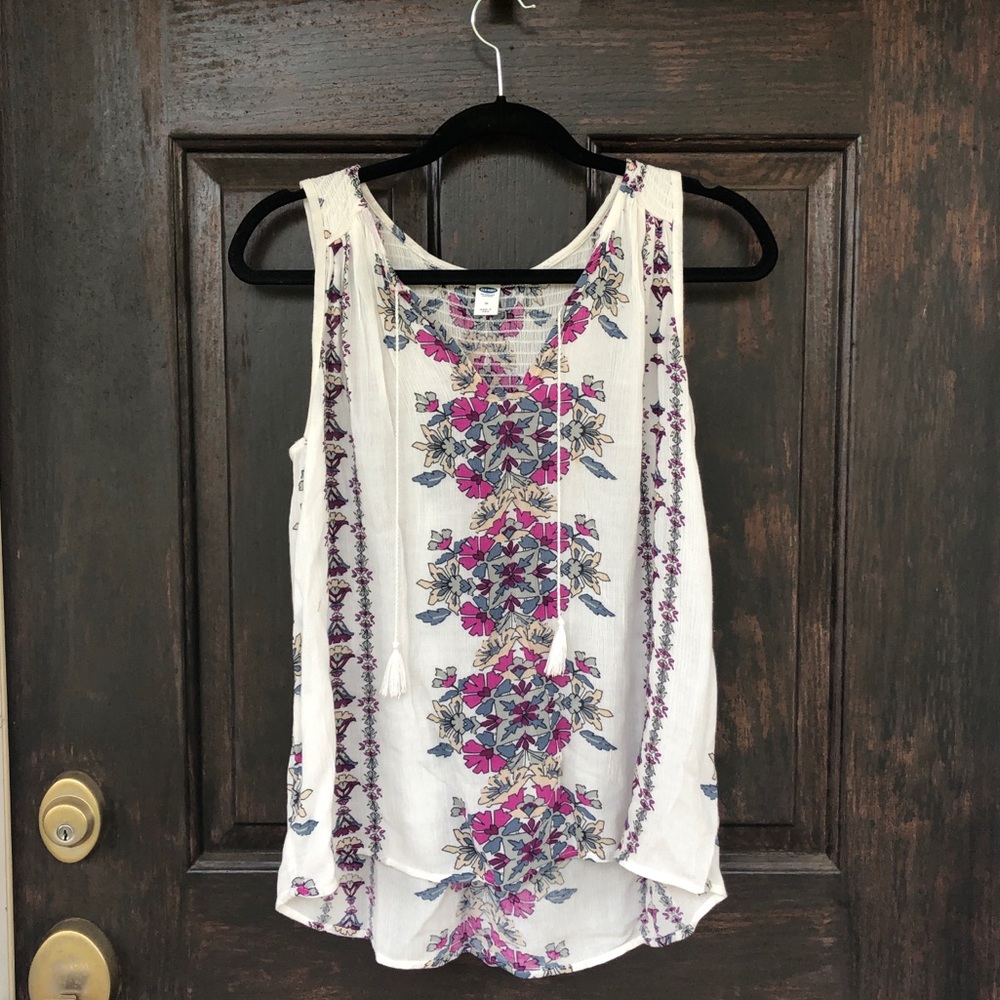 Floral Old Navy Tank Top